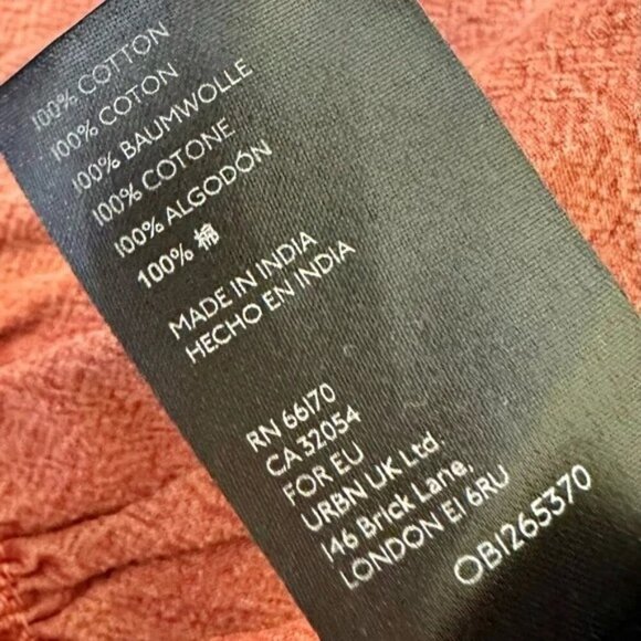 Free People Ruffles in the Sand Petrichor Rust Orange Mini Skirt - Picture 6 of 7